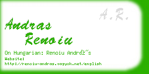 andras renoiu business card